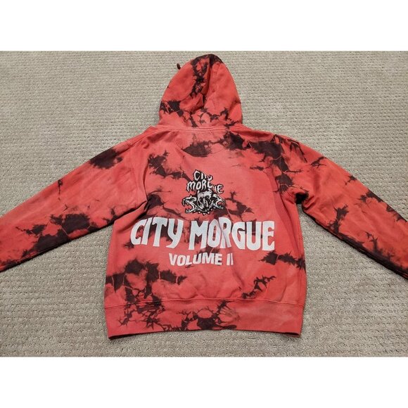 City Morgue Adult Small As Good As Dead Tour Hoodie Volume II 2 Tie Dye Red Dogs - Picture 7 of 13